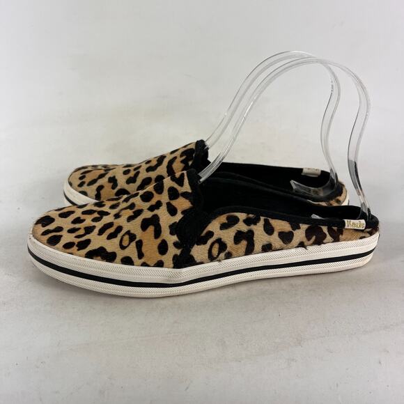 Kate Spade x keds slip on athletic shoes women’s 8 animal cheetah print backless - Picture 5 of 11